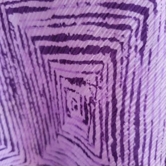 Evan Picone Vintage Boho Halter Dress Irregular Hem Mauve & Cranberry Flowy size - Picture 8 of 11